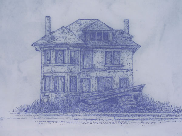 Abandoned House, Detroit V (Detail)